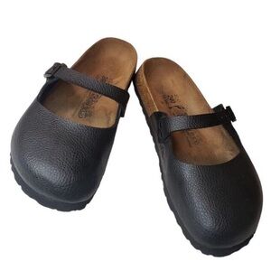 Birkenstock Birkis Women Maria Mary Jane Clog Sandals Black Size 37 or US 6/6.5
